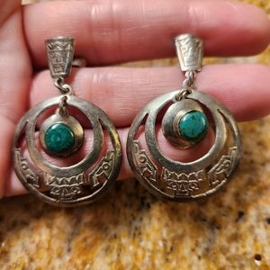 Silver 950 marked earrings